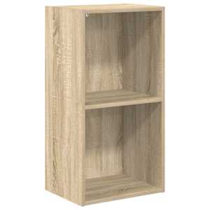 vidaXL 2 korrusega riiul Sonoma tamm 40 x 30 x 76,5 cm tehispuit