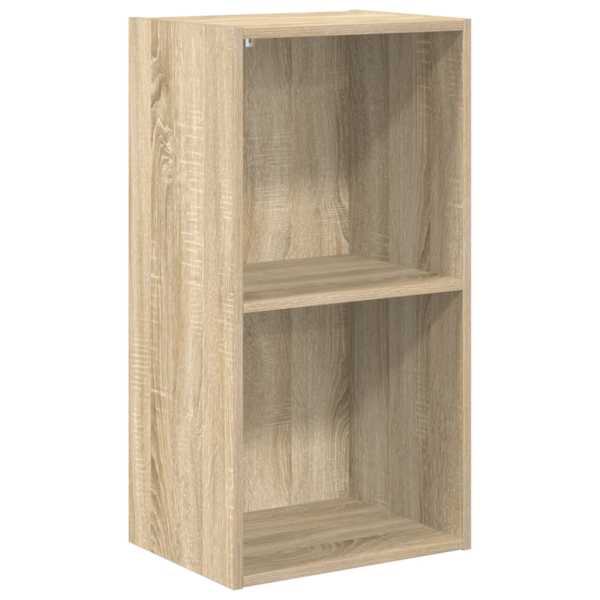 vidaXL 2 korrusega riiul Sonoma tamm 40 x 30 x 76,5 cm tehispuit