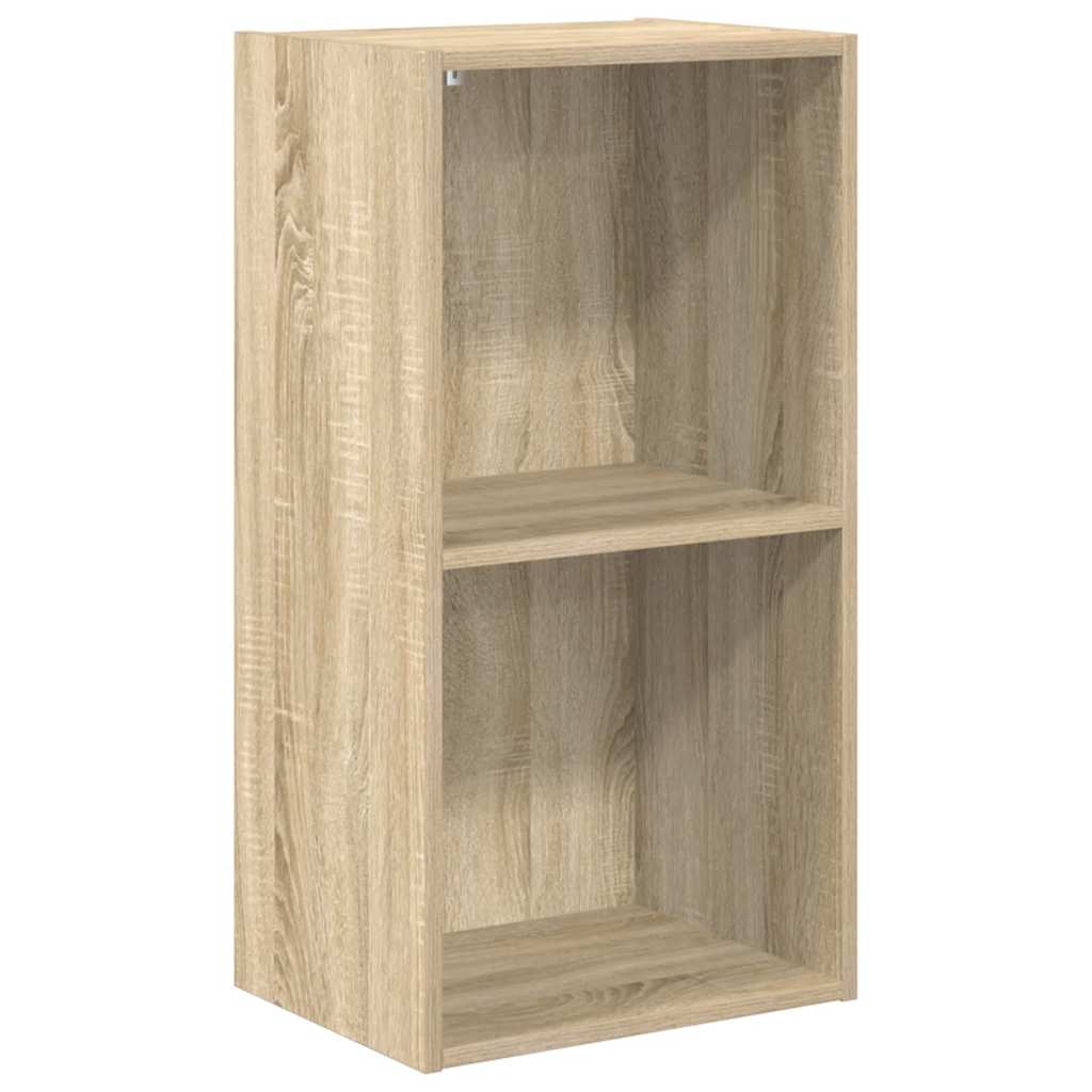 Thumbnail - vidaXL Bücherregal 2 Fächer Sonoma-Eiche 40x30x76,5 cm Holzwerkstoff