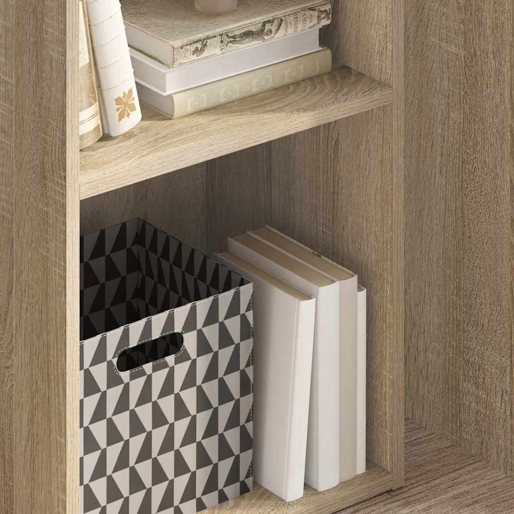 Thumbnail - vidaXL Bücherregal 2 Fächer Sonoma-Eiche 40x30x76,5 cm Holzwerkstoff
