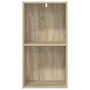 2patrová knihovna dub sonoma 40 x 30 x 76,5 cm kompozitní dřevo - obrázek 5