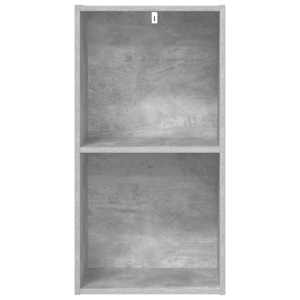 Knihovna 2 police betonově šedá 40 x 30 x 76,5 cm dřevotříska - obrázek 5