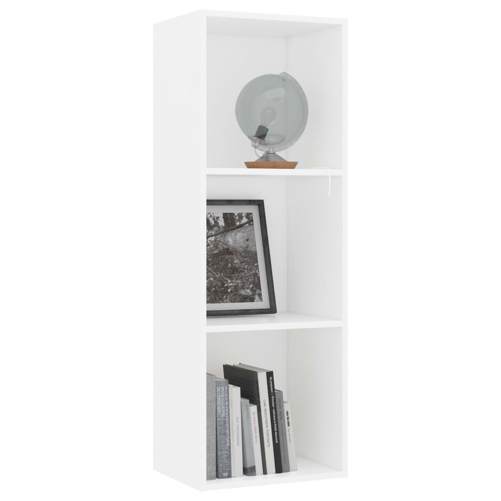 

vidaXL Boekenkast met 3 schappen 40x30x114 cm bewerkt hout wit