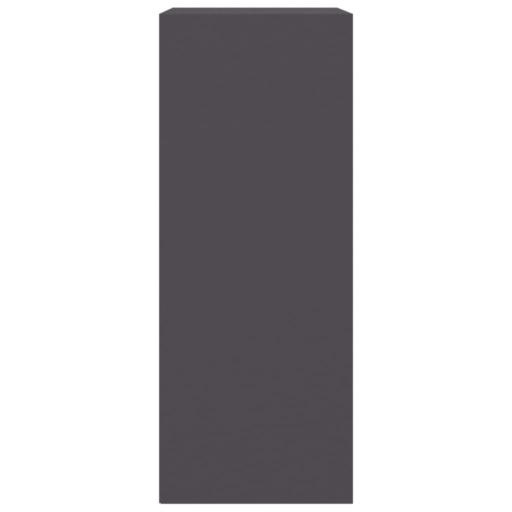 Bibliotecă cu 2 rafturi, gri, 60 x 30 x 76,5 cm, PAL