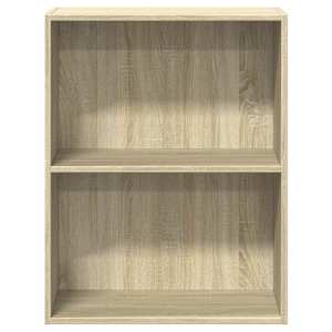 Knihovna se 2 policemi dub sonoma 60 x 30 x 76,5 cm dřevotříska - obrázek 5