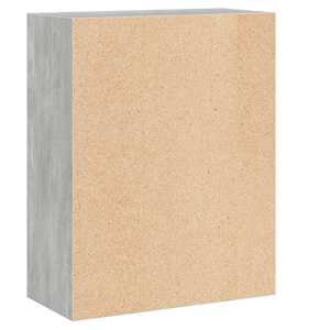 2patrová knihovna betonově šedá 60 x 30 x 76,5 cm dřevotříska - obrázek 7