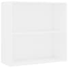 vidaXL 2-korruseline valge 80x30x76,5 cm tehispuit