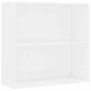 vidaXL 2-korruseline valge 80x30x76,5 cm tehispuit