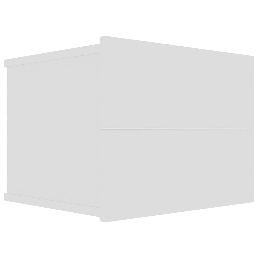 Nachttische 2 Stk. Weiß 40×30×30 cm Spanplatte