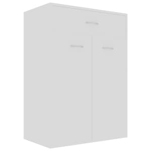 vidaXL kingakapp, valge, 60 x 35 x 84 cm tehispuit
