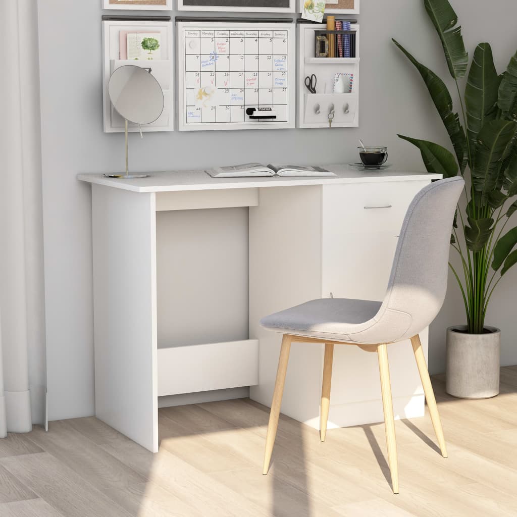 Schreibtisch Weiß 100×50×76 cm Holzwerkstoff kaufen