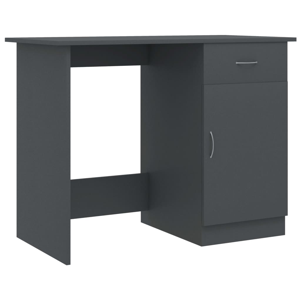

vidaXL Desk Gray 39.4"x19.7"x29.9" Engineered Wood