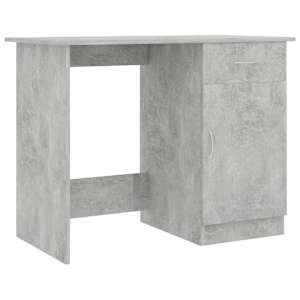 Psací stůl betonově šedý 100 x 50 x 76 cm dřevotříska - obrázek 2