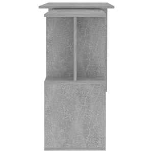 Rohový psací stůl betonově šedý 200 x 50 x 76 cm dřevotříska - obrázek 6