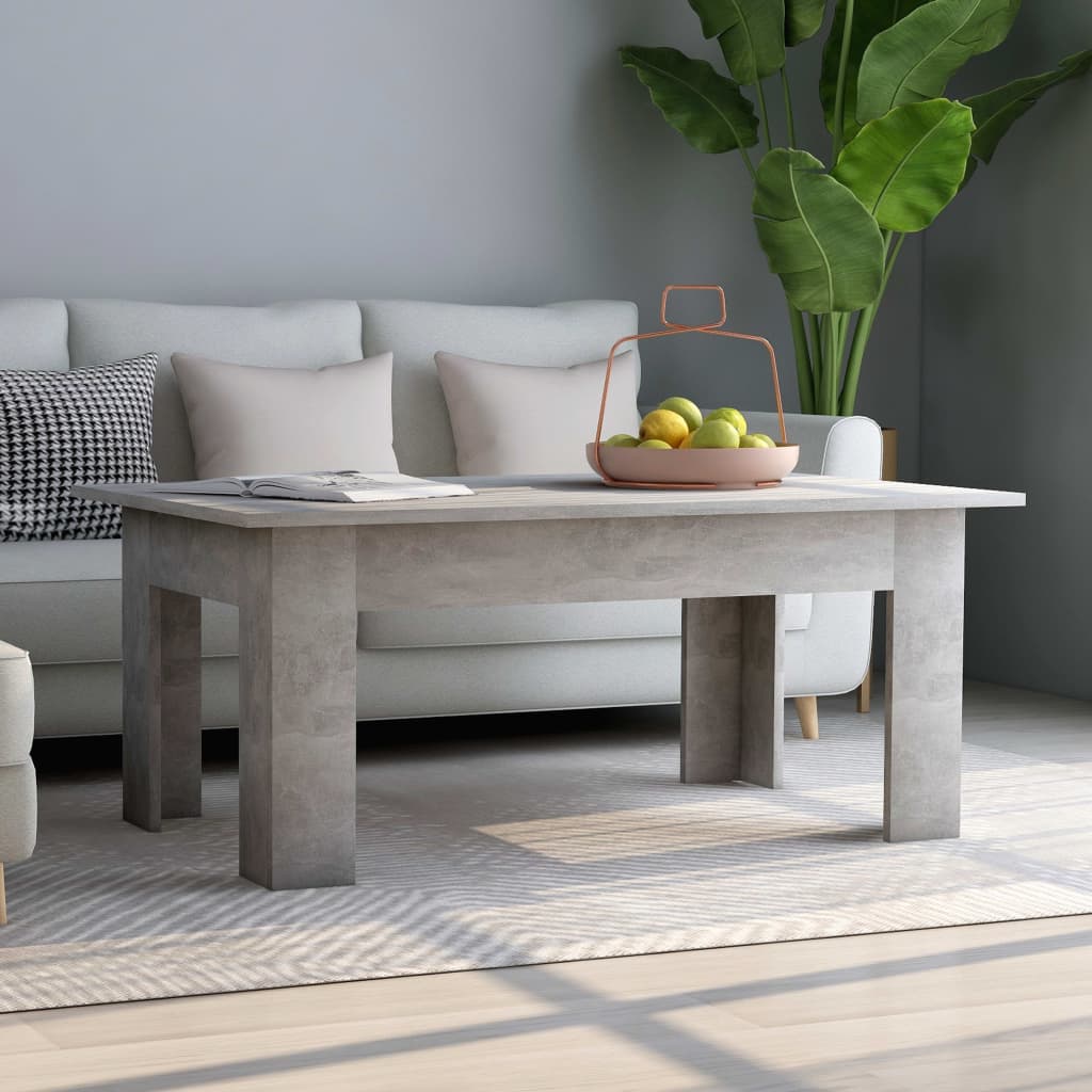 vidaXL sofabord 100x60x42 cm konstrueret træ betongrå