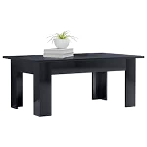 vidaXL Salongbord høyglans svart 100x60x42 cm konstruert tre
