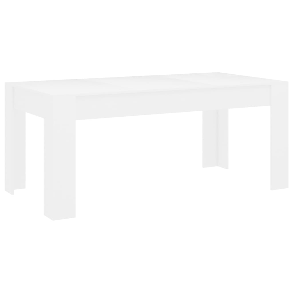 

vidaXL Dining Table White 70.9"x35.4"x29.9" Chipboard