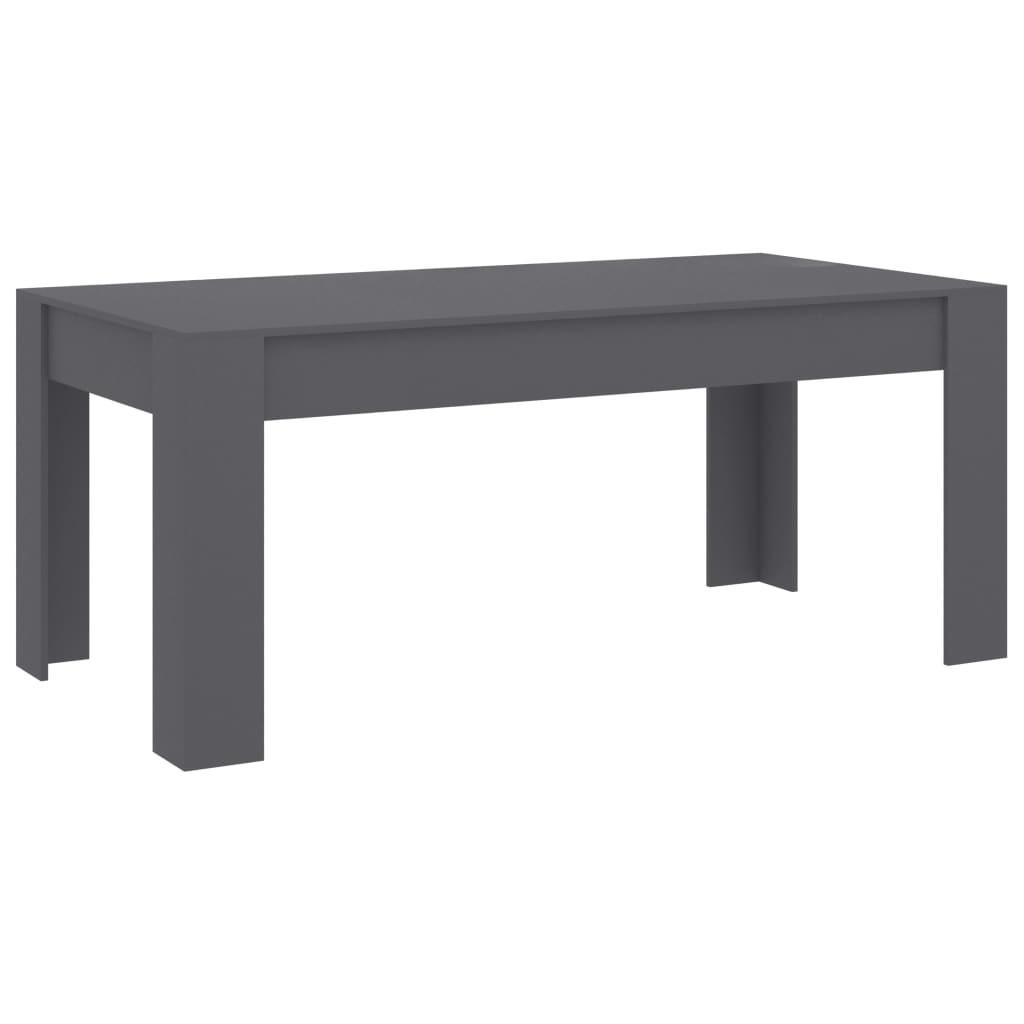 

vidaXL Dining Table Gray 70.9"x35.4"x29.9" Chipboard