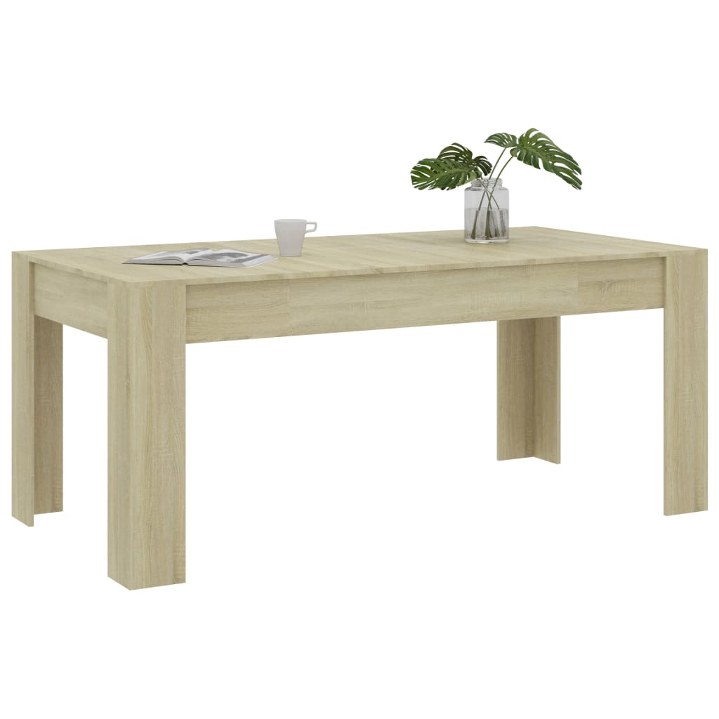 

vidaXL Eettafel 180x90x76 cm spaanplaat sonoma eikenkleurig