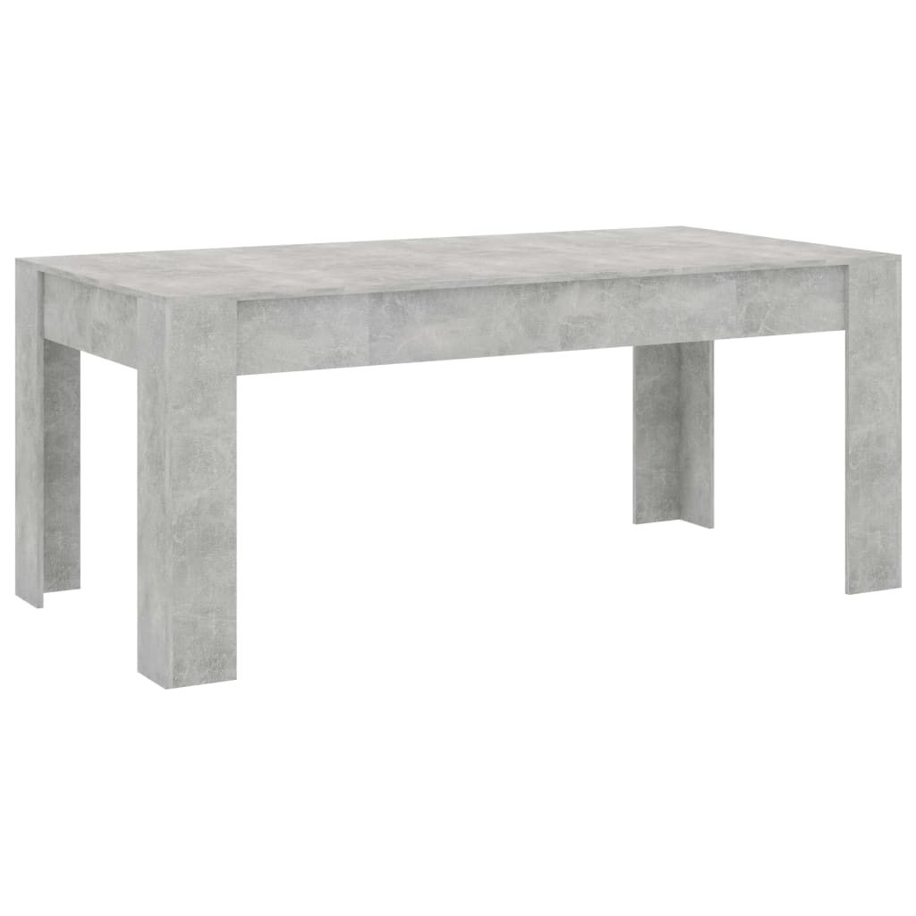 

vidaXL Dining Table Concrete Gray 70.9"x35.4"x29.9" Chipboard