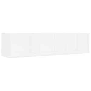 vidaXL CD-seinariiul, valge, 75 x 18 x 18 cm, tehispuit
