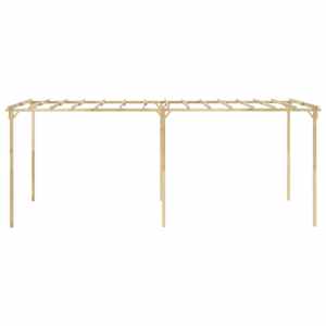 vidaXL Sodo pergolė, 588x294x220cm, impregnuota pu&scaron;ies mediena