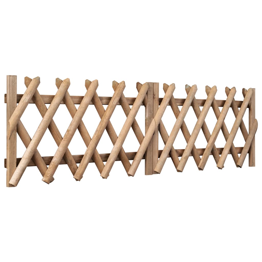vidaXL Puertas de valla 2 uds madera de pino impregnada 300x60 cm