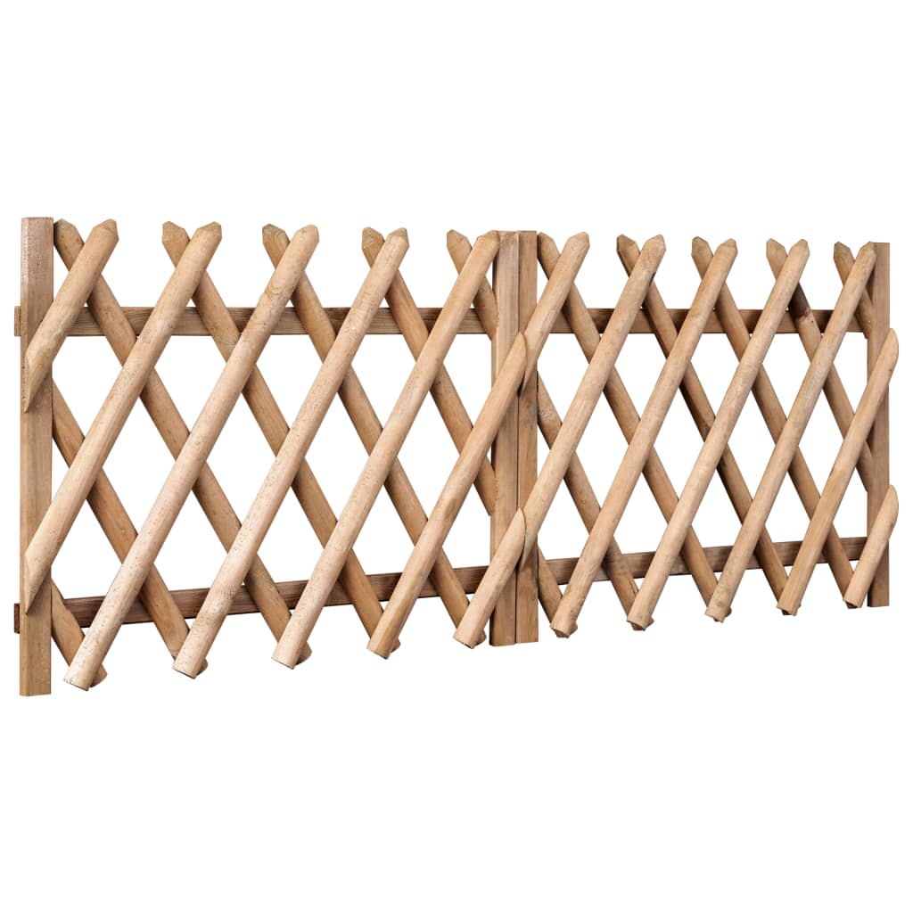 

vidaXL Poorten 2 st 300x80 cm geïmpregneerd grenenhout