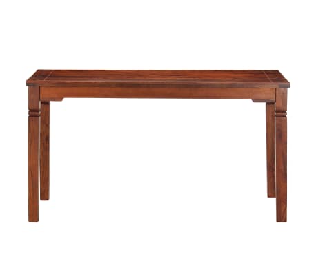 vidaXL Valgomojo stalas, 140x70x76cm, akacijos medienos masyvas