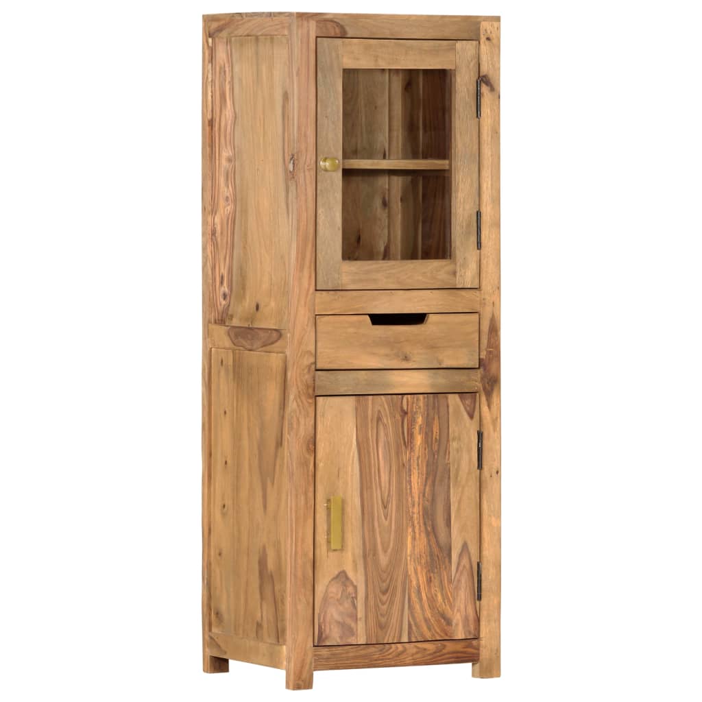 vidaXL Βιτρίνα 40 x 34 x 114 εκ. από Μασίφ Ξύλο Sheesham