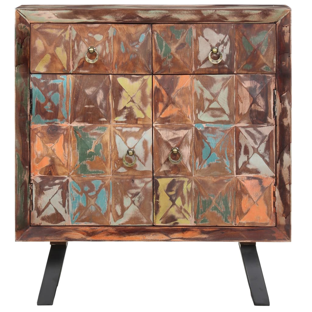 

vidaXL Bijzetkast 70x35x75 cm massief gerecycled hout