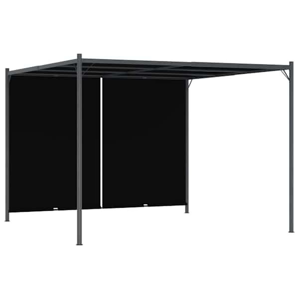 vidaXL lehtla eemaldatava katusega 3 x 3 m, antratsiithall