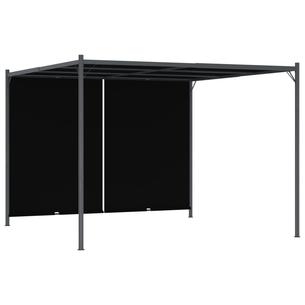 

vidaXL Garden Pergola with Retractable Roof 9.8'x9.8' Anthracite