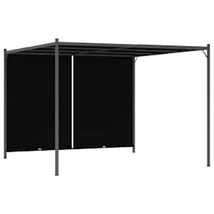 Zahradní pergola se zatahovací střechou 3 x 3 m antracitová