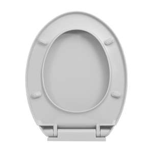 WC sedátko s pomalým sklápěním rychloupínací světle šedé oválné - obrázek 7