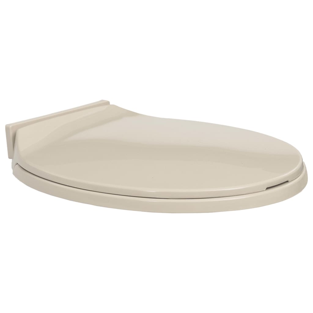 Thumbnail - vidaXL Toilettensitz mit Absenkautomatik Aprikose Oval