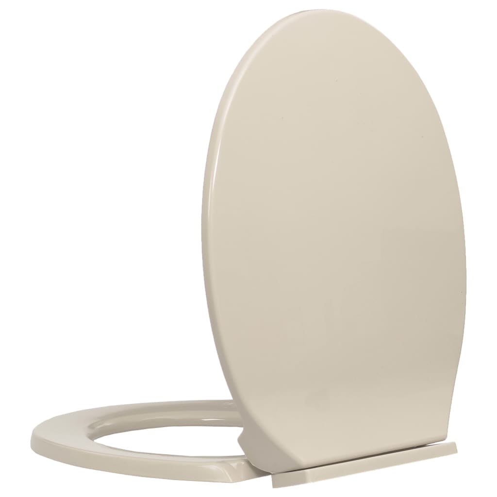 Thumbnail - vidaXL Toilettensitz mit Absenkautomatik Aprikose Oval