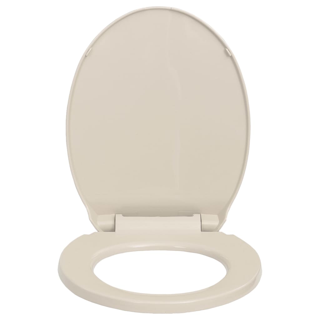 Barackszínű ovális WC-ülőke lassan csukódó fedéllel 