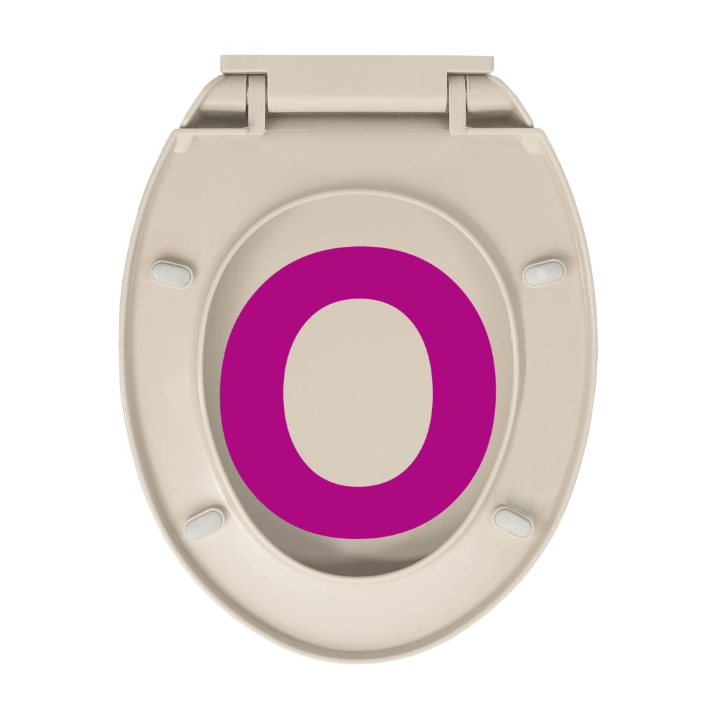 Barackszínű ovális WC-ülőke lassan csukódó fedéllel 