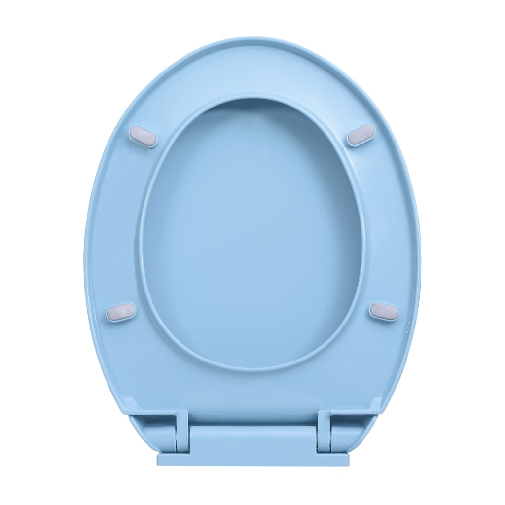  WC sedadlo, pomalé sklápanie, rýchloupínacie, modré, oválne