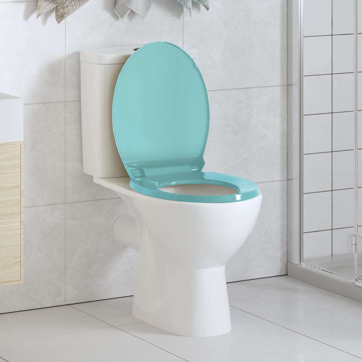 Toiletsæde med soft-close oval