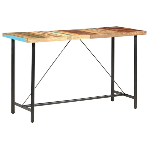vidaXL baarilaud, 180 x 70 x 107 cm, taaskasutatud puit