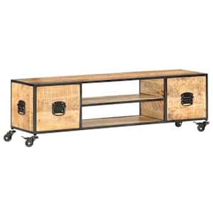 TV stolek 130 x 30 x 39 cm masivní mangovníkové dřevo - obrázek 10