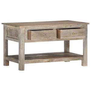 Konferenční stolek 82 x 52 x 47 cm masivní mangovníkové dřevo - obrázek 2