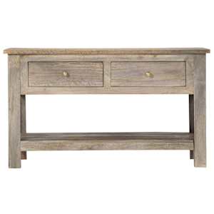Konferenční stolek 82 x 52 x 47 cm masivní mangovníkové dřevo - obrázek 3