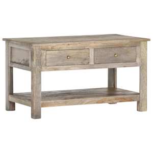 Konferenční stolek 82 x 52 x 47 cm masivní mangovníkové dřevo - obrázek 8
