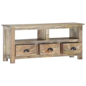 TV stolek 110 x 30 x 50 cm masivní mangovníkové dřevo - obrázek 2