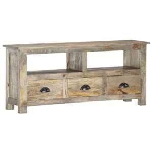 TV stolek 110 x 30 x 50 cm masivní mangovníkové dřevo - obrázek 11