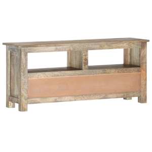 TV stolek 110 x 30 x 50 cm masivní mangovníkové dřevo - obrázek 4