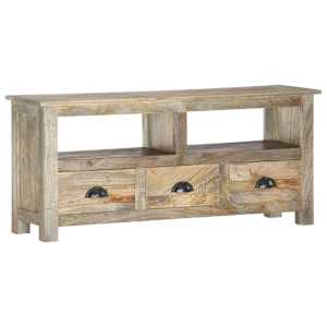 TV stolek 110 x 30 x 50 cm masivní mangovníkové dřevo - obrázek 9